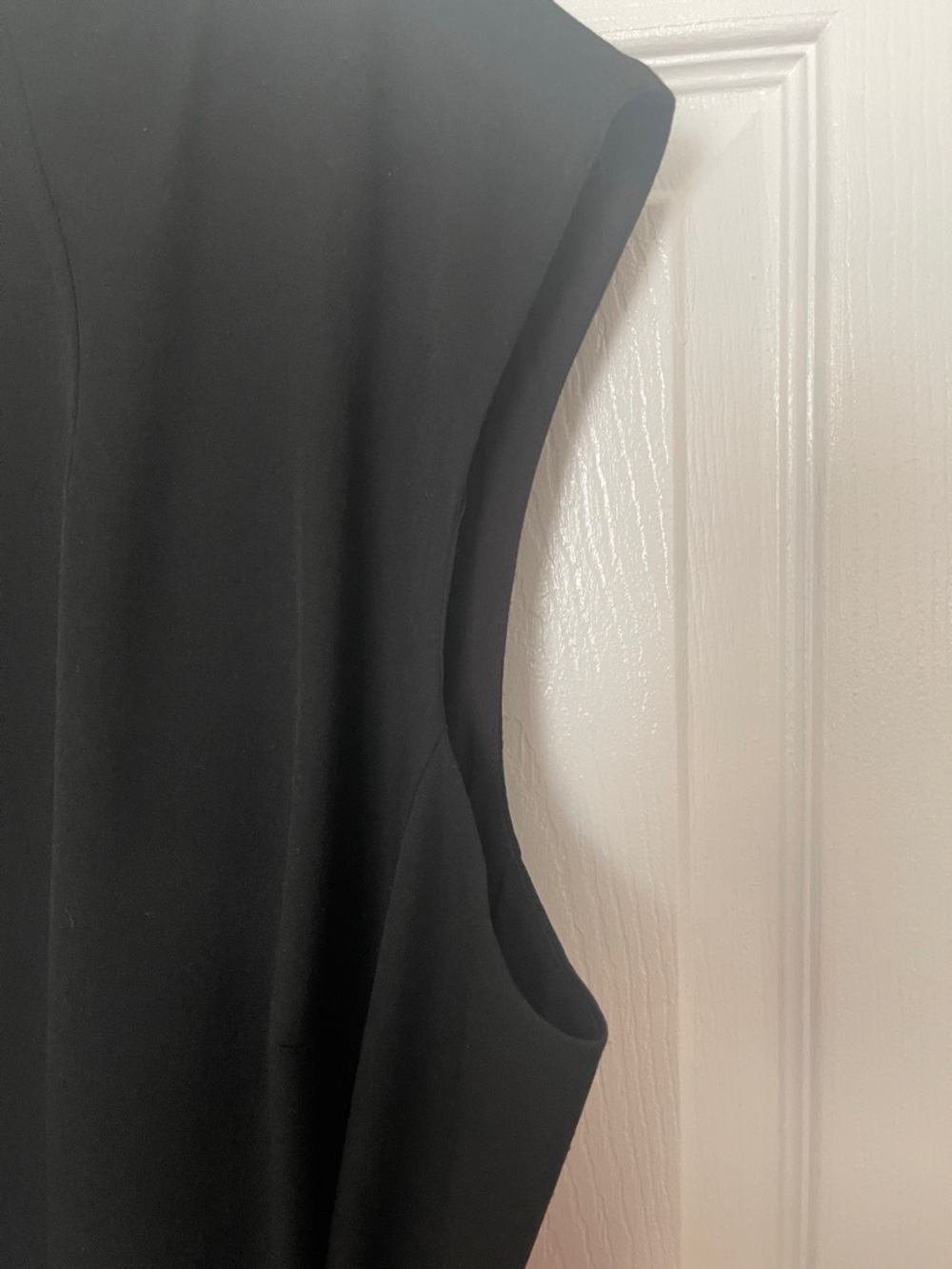 NWOT...Ralph Lauren Black Sleeveless Midi Dress with Waist Tie - Picture 3 of 6